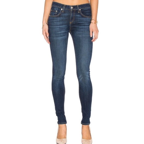 Rag & Bone High Rise Skinny Stretch Jeans Size 29 - Picture 1 of 8